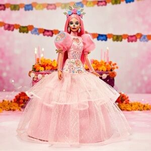 Barbie Día De Los Muertos x Pink Magnolia